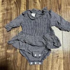 チェック柄ロンパース 70cm