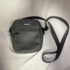 Supreme ショルダーバッグ ブラック 23FW シュプリーム レザー
