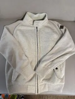 Eddie Bauer フリースジャケット Mサイズ ライトグレー
