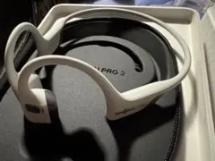 SHOKZ OpenRun Pro 2 ホワイト 骨伝導イヤホン　大迫モデル