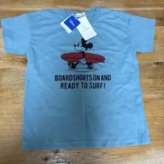 新品未使用 130 ブランシェス 定価2090 ミッキーマウス Tシャツ 水色