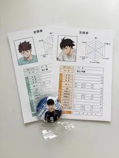 ハイキュー　体力測定　ポストカード　影山　及川