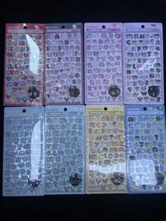 【国内正規品】サンリオ新作　ボンボンドロップシール 文字シール　セット全8種