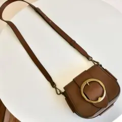 ラルフローレン：本革ショルダーバッグ