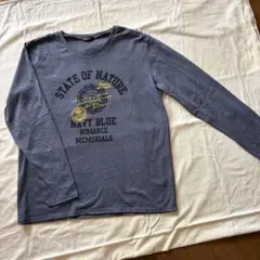 STATE OF NATURE ネイビーブルー 長袖Ｔシャツカットソー　Ｌサイズ