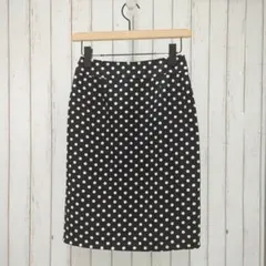 C.O.L.Z.A 黒白水玉 タイトスカート