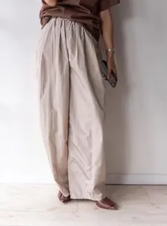 CEaRET '25SS Tuck Gather Curve Pants