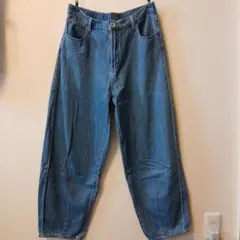 しまむら　しまデニ　クロッシー　コクーンパンツ