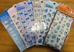 サンリオぷくっとシール　キティシナモロールマイメロハンギョドンクロミ