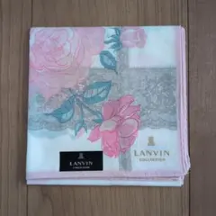 LANVIN COLLECTION ハンカチ ピンク 薔薇柄のサムネイル