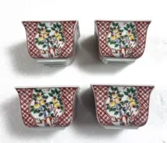 有田焼 飛鳥窯　角小鉢セット　4個セット