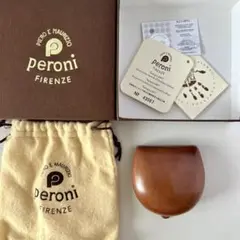 【新品未使用】ペローニ コインケース ライトブラウン peroni Art594