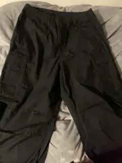 GU ブラック スーパーワイドカーゴパンツ XXLサイズ
