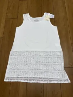 CUBE SUGAR ノースリーブ レース切替 ホワイト Mのサムネイル
