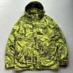BILLABONG コミック柄 総柄 スノージャケット 2WAY仕様 Lサイズ