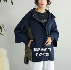 ダイバーフーディ切替ダウンコート　ダウンジャケット