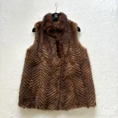 FUR DASCO ダスコ　毛皮　本革　ファーコート　ミンク　11 ブラウン　茶 FUR DASCO ダスコ 毛皮 本革 ファーコート ミンク 11 ブラウン