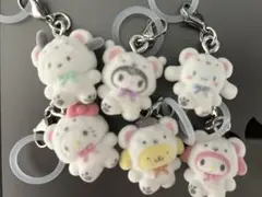 サンリオ ふわふわスノー めじるしアクセサリー 【コンプリート6個セット】
