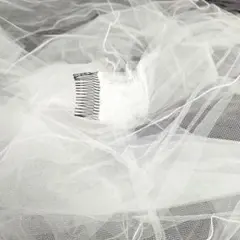 ホワイトチュールウェディングベール