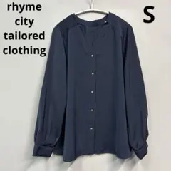rhyme city tailored clothing ブラウス　Ｖネック　S
