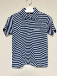 【美品】mont-bellモンベル ボーダー ポロシャツ 140