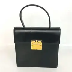希少 ジバンシー ミニ ボストンバック ハンドバック 4Gロゴ 牛革
