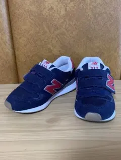 New Balance 313 ネイビー/レッド ベルクロスニーカー