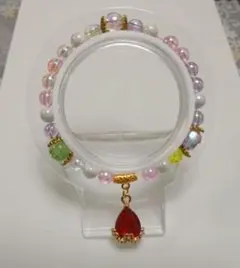 多色ビーズのブレスレット