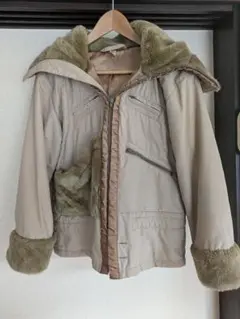 【値下げしました】レディースアウターボア付きジャケット