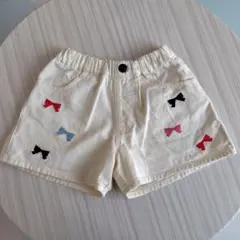 BREEZE リボン刺繍 ハーフパンツ 120