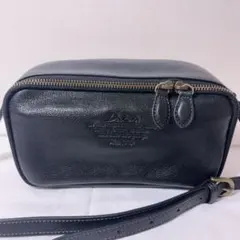 極美品✨希少COACH スターエンボス ショルダーバッグ ブラック - メルカリ