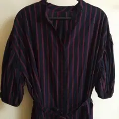 新品　AZUL BY MOUSY ストライプ柄　ロングワンピース　マウジー