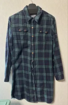 SMIH'S AMERICAN 長袖 チェックシャツ ネイビーとグリーン