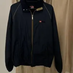 DIESELディーゼル ナイロンフルジップジップアップ刺繍ロゴUSA古着