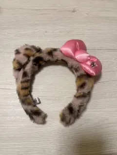【美品】ユニバ カチューシャ ヒョウ柄キティ