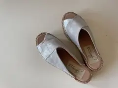 未使用◎スペイン製 GAIMO ガイモ エスパドリーユ サンダル 36 シルバー