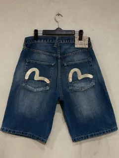 EVISU 2001 34 白カモメ ハーフデニム 半ズボン ショーツ - メルカリ