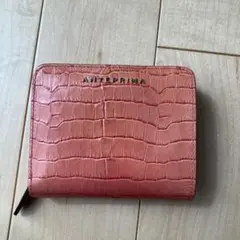 ANTEPRIMA 二つ折り財布 ピンク クロコ型押しのサムネイル