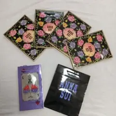 ANNA SUI 花柄封筒 6枚セット