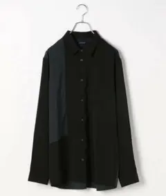 新品　GLOBAL WORK ジョーゼット切り替えシャツ　メンズS