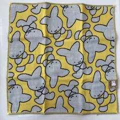 新品 miffy ミッフィー ガーゼハンカチ 70周年限定デザイン イエロー