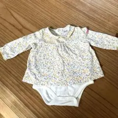 美品　ミキハウス　ロンパース　長袖　70 花柄