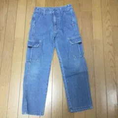 デニムカーゴパンツ 130サイズ ライトブルー