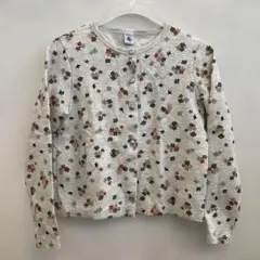 PETIT BATEAU 花柄カーディガン 140cm