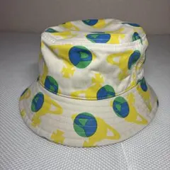 【未使用品】薇薇安·韋斯特伍德 圓形標誌滿版圖案 漁夫帽 淺白色