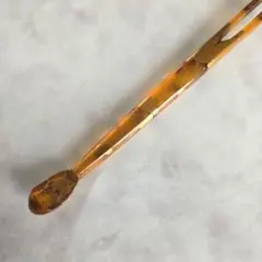 アンティーク　鼈甲　簪　かんざし　金蒔絵　A8　日本髪　骨董　和装　明治　江戸