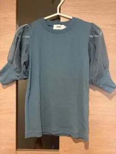 AZUL 青 パフスリーブ Tシャツのサムネイル