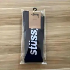STUSSYステューシー ストッククルーソックス靴下男女兼用1足セット黒ブラック