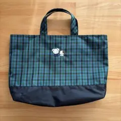 familiar ファミリア チェック トートバッグ 青系 - メルカリ