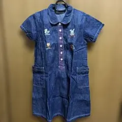 ティンカーベル刺繍デニムワンピースのサムネイル